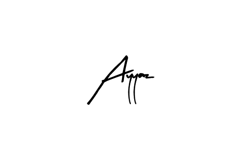 Design your own signature with our free online signature maker. With this signature software, you can create a handwritten (Arty Signature) signature for name Ayyaz. Ayyaz signature style 8 images and pictures png