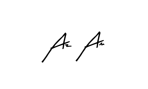 Best and Professional Signature Style for Az Am. Arty Signature Best Signature Style Collection. Az Am signature style 8 images and pictures png