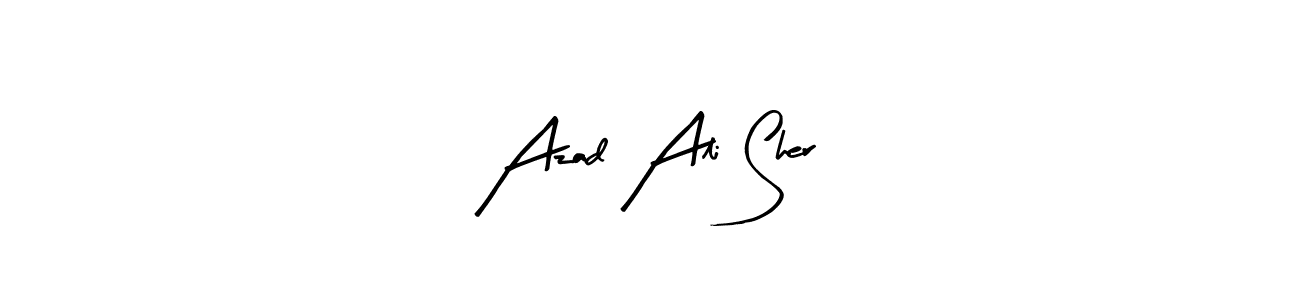 You can use this online signature creator to create a handwritten signature for the name Azad Ali Sher. This is the best online autograph maker. Azad Ali Sher signature style 8 images and pictures png