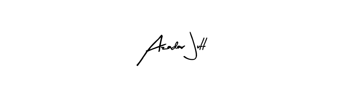 The best way (Arty Signature) to make a short signature is to pick only two or three words in your name. The name Azadar Jutt include a total of six letters. For converting this name. Azadar Jutt signature style 8 images and pictures png
