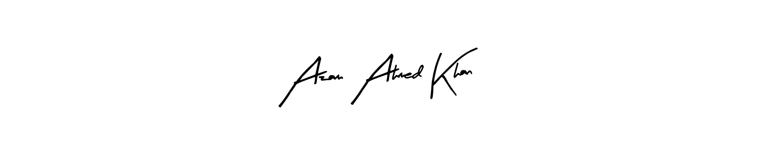 Create a beautiful signature design for name Azam Ahmed Khan. With this signature (Arty Signature) fonts, you can make a handwritten signature for free. Azam Ahmed Khan signature style 8 images and pictures png