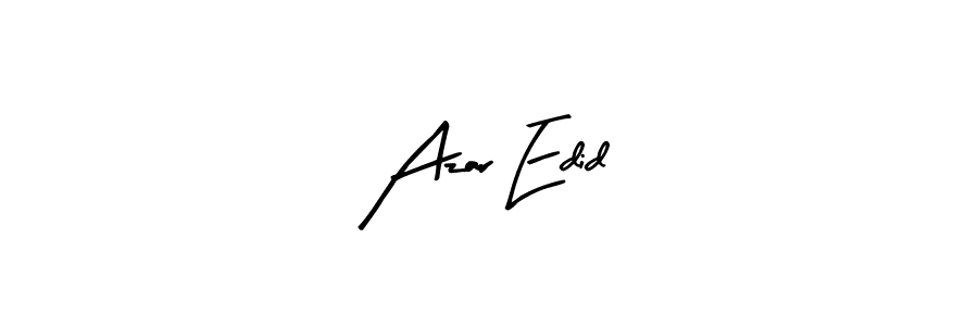 Also You can easily find your signature by using the search form. We will create Azar Edid name handwritten signature images for you free of cost using Arty Signature sign style. Azar Edid signature style 8 images and pictures png