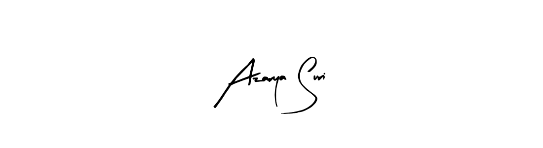 Arty Signature is a professional signature style that is perfect for those who want to add a touch of class to their signature. It is also a great choice for those who want to make their signature more unique. Get Azarya Suri name to fancy signature for free. Azarya Suri signature style 8 images and pictures png