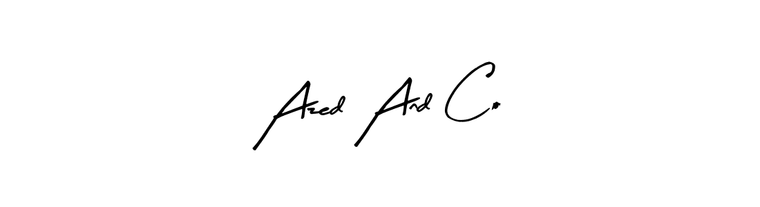 Also You can easily find your signature by using the search form. We will create Azed And Co name handwritten signature images for you free of cost using Arty Signature sign style. Azed And Co signature style 8 images and pictures png