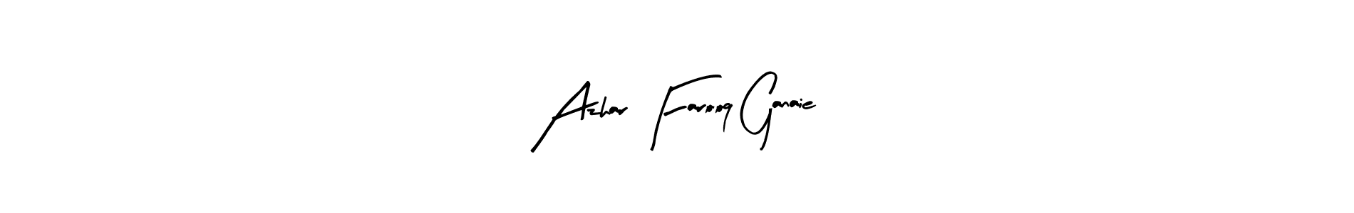 Make a beautiful signature design for name Azhar Farooq Ganaie. Use this online signature maker to create a handwritten signature for free. Azhar Farooq Ganaie signature style 8 images and pictures png