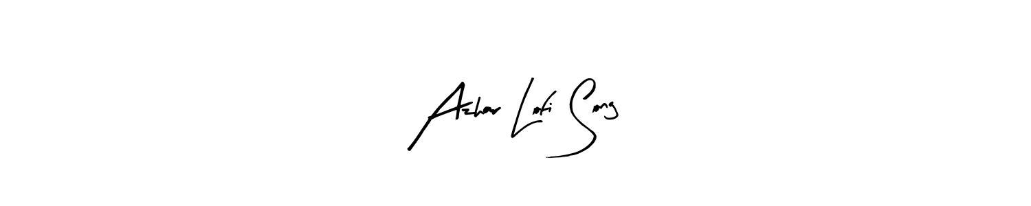 You should practise on your own different ways (Arty Signature) to write your name (Azhar Lofi Song) in signature. don't let someone else do it for you. Azhar Lofi Song signature style 8 images and pictures png