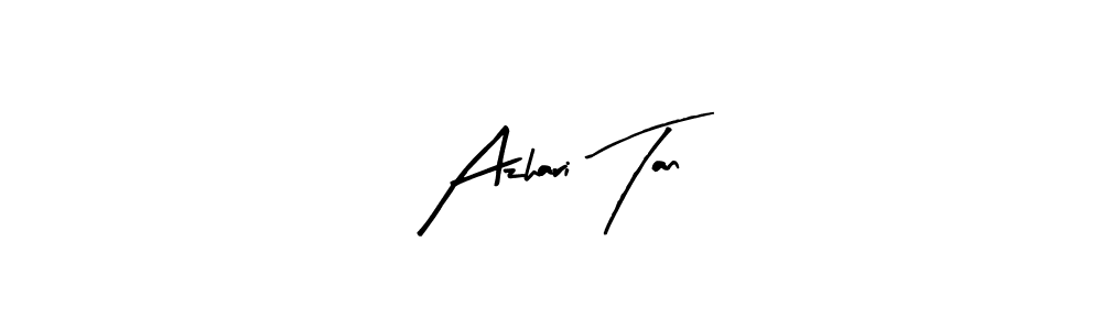 Design your own signature with our free online signature maker. With this signature software, you can create a handwritten (Arty Signature) signature for name Azhari Tan. Azhari Tan signature style 8 images and pictures png
