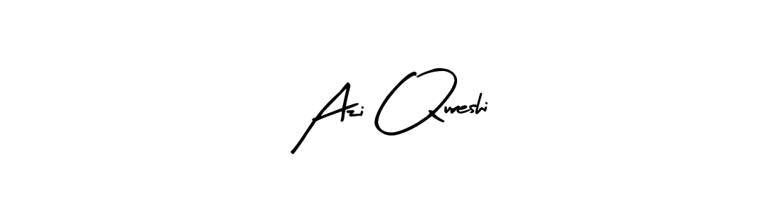 How to make Azi Qureshi name signature. Use Arty Signature style for creating short signs online. This is the latest handwritten sign. Azi Qureshi signature style 8 images and pictures png