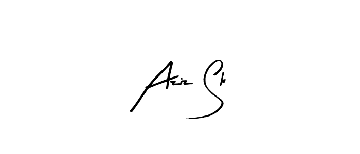 Arty Signature is a professional signature style that is perfect for those who want to add a touch of class to their signature. It is also a great choice for those who want to make their signature more unique. Get Aziz Sk name to fancy signature for free. Aziz Sk signature style 8 images and pictures png