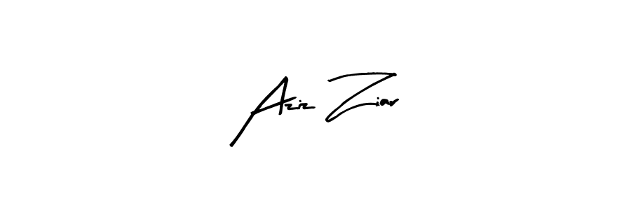 Make a beautiful signature design for name Aziz Ziar. With this signature (Arty Signature) style, you can create a handwritten signature for free. Aziz Ziar signature style 8 images and pictures png