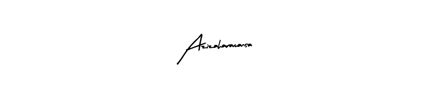 Design your own signature with our free online signature maker. With this signature software, you can create a handwritten (Arty Signature) signature for name Azizaharamansa. Azizaharamansa signature style 8 images and pictures png