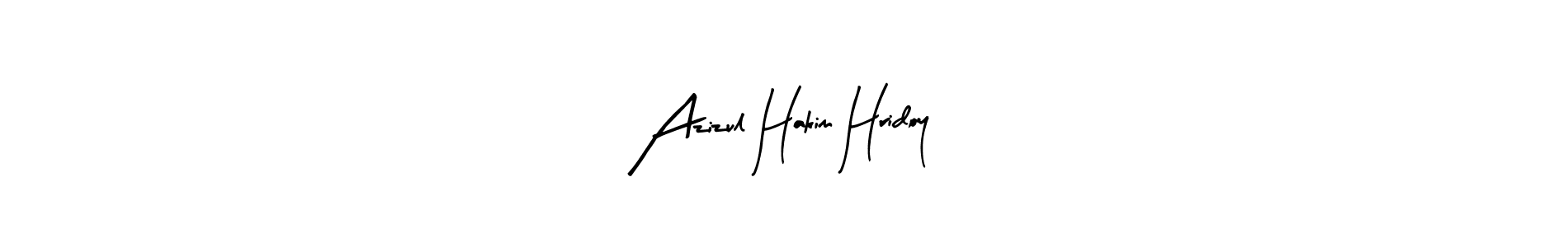 You can use this online signature creator to create a handwritten signature for the name Azizul Hakim Hridoy. This is the best online autograph maker. Azizul Hakim Hridoy signature style 8 images and pictures png