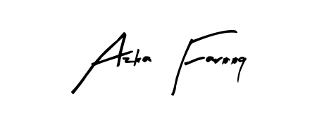 The Arty Signature lettering style adds unique flourish to name Azka Farooq. Stand out with a custom digital autograph made in seconds. Azka Farooq signature style 8 images and pictures png