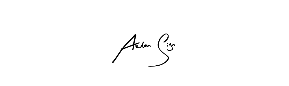 Create a beautiful signature design for name Azlan Sign. With this signature (Arty Signature) fonts, you can make a handwritten signature for free. Azlan Sign signature style 8 images and pictures png