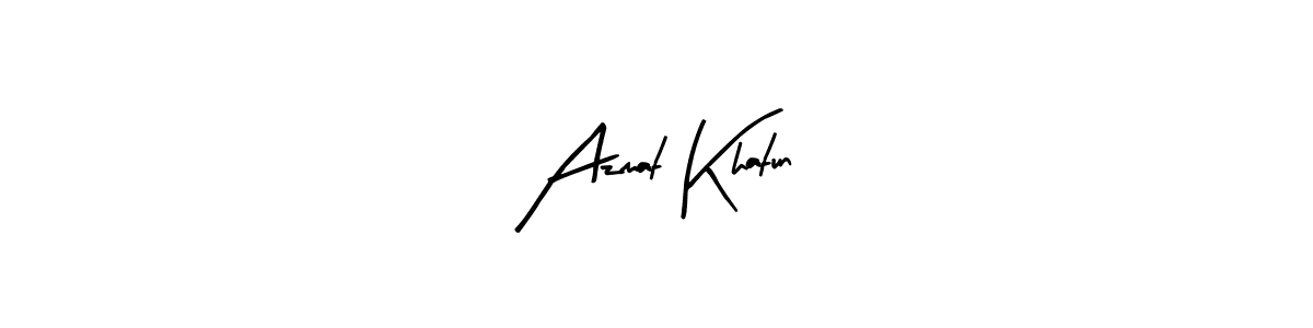 How to make Azmat Khatun name signature. Use Arty Signature style for creating short signs online. This is the latest handwritten sign. Azmat Khatun signature style 8 images and pictures png