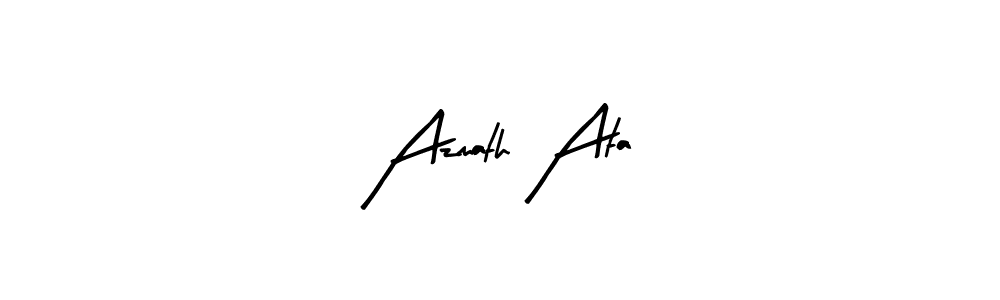 You should practise on your own different ways (Arty Signature) to write your name (Azmath Ata) in signature. don't let someone else do it for you. Azmath Ata signature style 8 images and pictures png