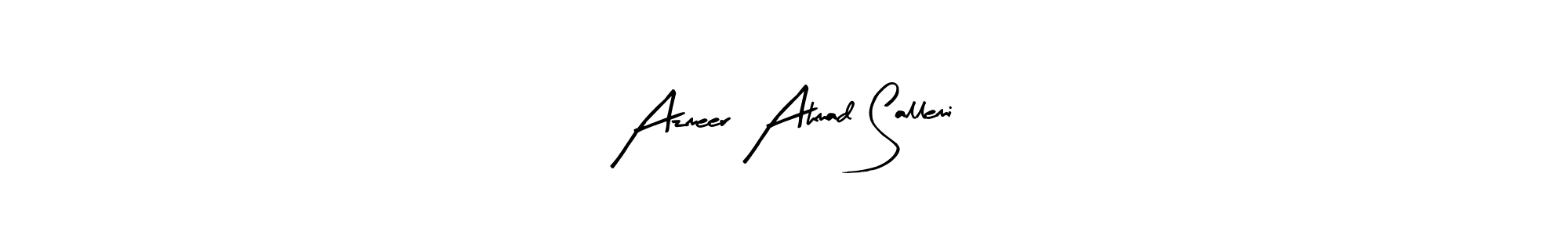 How to make Azmeer Ahmad Sallemi signature? Arty Signature is a professional autograph style. Create handwritten signature for Azmeer Ahmad Sallemi name. Azmeer Ahmad Sallemi signature style 8 images and pictures png