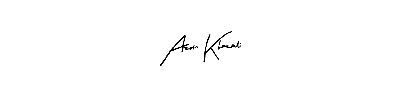 How to make Azrin Khazali name signature. Use Arty Signature style for creating short signs online. This is the latest handwritten sign. Azrin Khazali signature style 8 images and pictures png