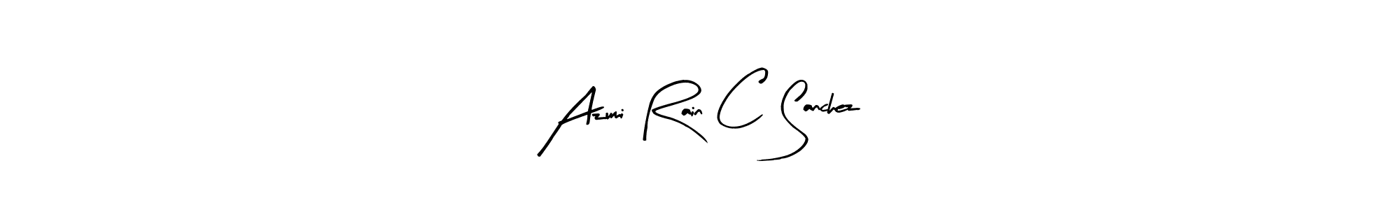 Also You can easily find your signature by using the search form. We will create Azumi Rain C Sanchez name handwritten signature images for you free of cost using Arty Signature sign style. Azumi Rain C Sanchez signature style 8 images and pictures png