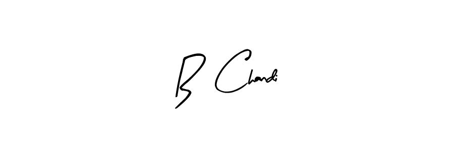 Make a beautiful signature design for name B  Chandi. With this signature (Arty Signature) style, you can create a handwritten signature for free. B  Chandi signature style 8 images and pictures png