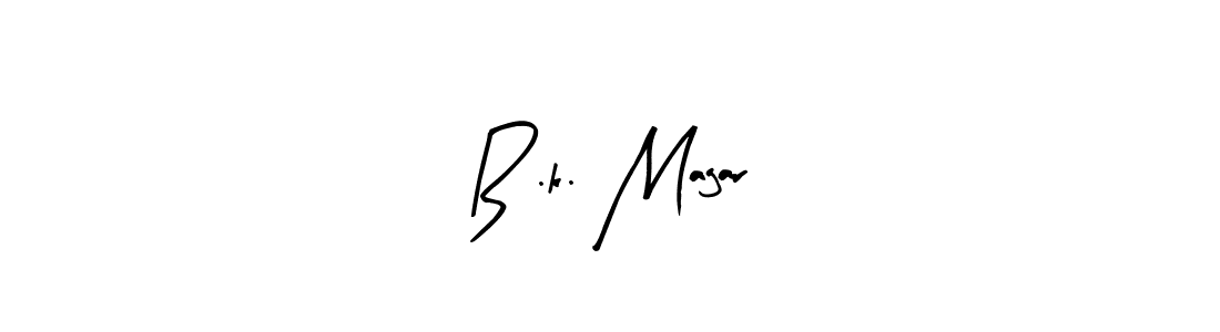 if you are searching for the best signature style for your name B .k. Magar. so please give up your signature search. here we have designed multiple signature styles  using Arty Signature. B .k. Magar signature style 8 images and pictures png