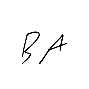 How to make B A signature? Arty Signature is a professional autograph style. Create handwritten signature for B A name. B A signature style 8 images and pictures png