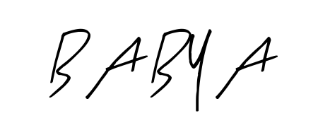 Elevate your brand with a stunning B A B Y A eSignature. The Arty Signature style provides a balanced, flowing aesthetic for everyday signing. B A B Y A signature style 8 images and pictures png