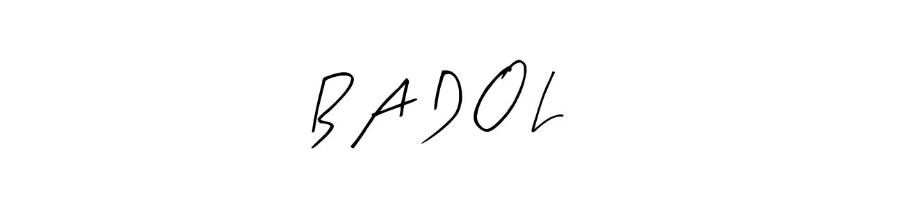 Also You can easily find your signature by using the search form. We will create B A D O L ツ name handwritten signature images for you free of cost using Arty Signature sign style. B A D O L ツ signature style 8 images and pictures png