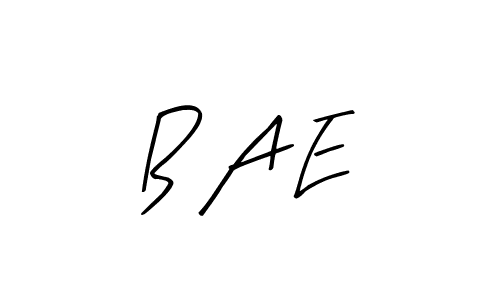 Similarly Arty Signature is the best handwritten signature design. Signature creator online .You can use it as an online autograph creator for name B A E. B A E signature style 8 images and pictures png
