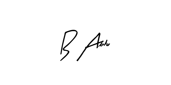 Design your own signature with our free online signature maker. With this signature software, you can create a handwritten (Arty Signature) signature for name B Ablu. B Ablu signature style 8 images and pictures png