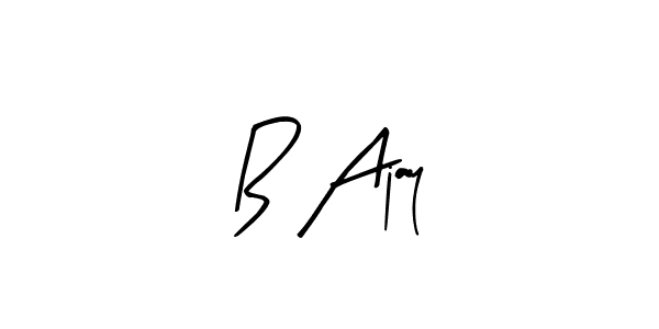 Also You can easily find your signature by using the search form. We will create B Ajay name handwritten signature images for you free of cost using Arty Signature sign style. B Ajay signature style 8 images and pictures png