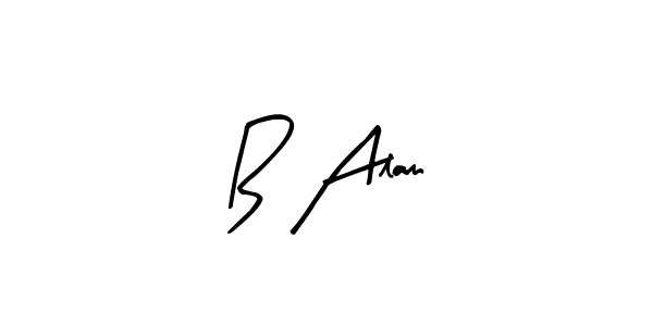 Create a beautiful signature design for name B Alam. With this signature (Arty Signature) fonts, you can make a handwritten signature for free. B Alam signature style 8 images and pictures png