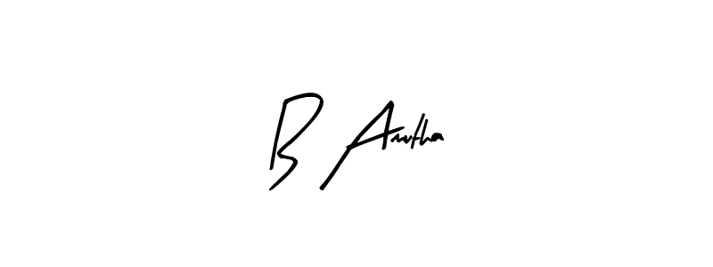 Also we have B Amutha name is the best signature style. Create professional handwritten signature collection using Arty Signature autograph style. B Amutha signature style 8 images and pictures png