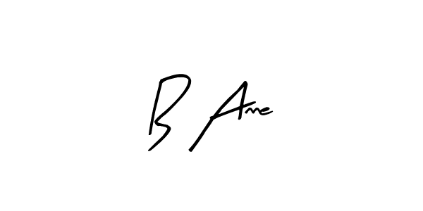 Arty Signature is a professional signature style that is perfect for those who want to add a touch of class to their signature. It is also a great choice for those who want to make their signature more unique. Get B Anne name to fancy signature for free. B Anne signature style 8 images and pictures png