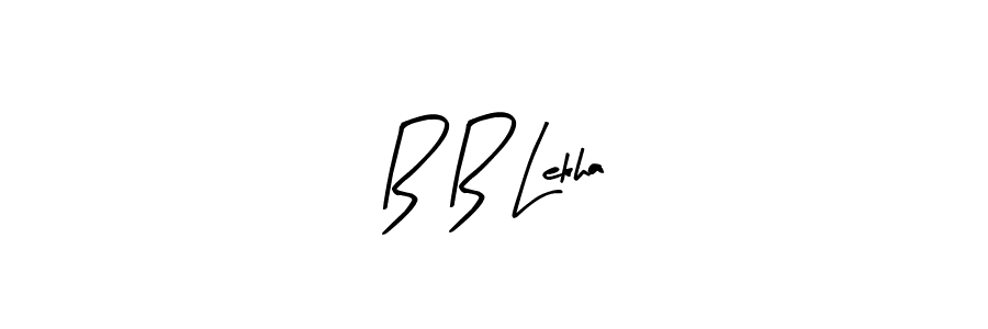 B B Lekha stylish signature style. Best Handwritten Sign (Arty Signature) for my name. Handwritten Signature Collection Ideas for my name B B Lekha. B B Lekha signature style 8 images and pictures png