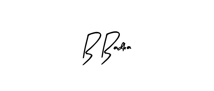 Also we have B Badka name is the best signature style. Create professional handwritten signature collection using Arty Signature autograph style. B Badka signature style 8 images and pictures png