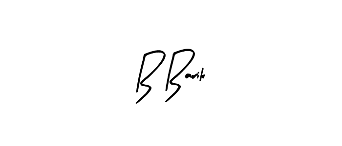 Make a beautiful signature design for name B Barik. With this signature (Arty Signature) style, you can create a handwritten signature for free. B Barik signature style 8 images and pictures png