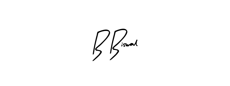 Design your own signature with our free online signature maker. With this signature software, you can create a handwritten (Arty Signature) signature for name B Biswal. B Biswal signature style 8 images and pictures png