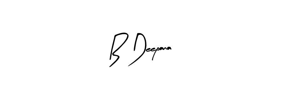 How to make B Deepana signature? Arty Signature is a professional autograph style. Create handwritten signature for B Deepana name. B Deepana signature style 8 images and pictures png