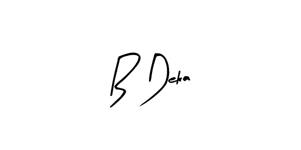 Create a beautiful signature design for name B Deka. With this signature (Arty Signature) fonts, you can make a handwritten signature for free. B Deka signature style 8 images and pictures png
