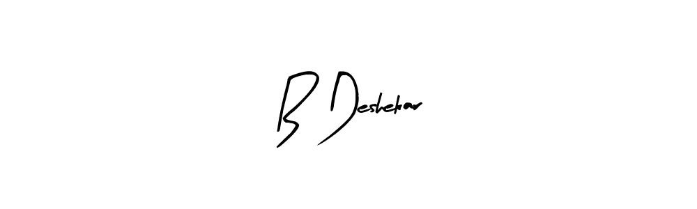 if you are searching for the best signature style for your name B Deshekar. so please give up your signature search. here we have designed multiple signature styles  using Arty Signature. B Deshekar signature style 8 images and pictures png