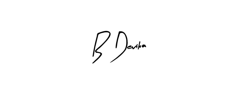 Similarly Arty Signature is the best handwritten signature design. Signature creator online .You can use it as an online autograph creator for name B Devika. B Devika signature style 8 images and pictures png