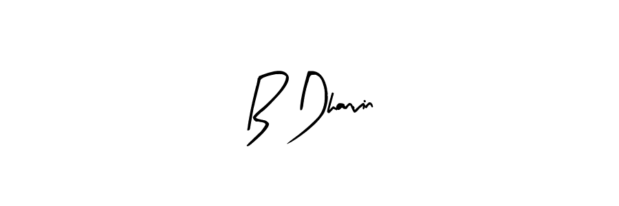 Also You can easily find your signature by using the search form. We will create B Dhanvin name handwritten signature images for you free of cost using Arty Signature sign style. B Dhanvin signature style 8 images and pictures png
