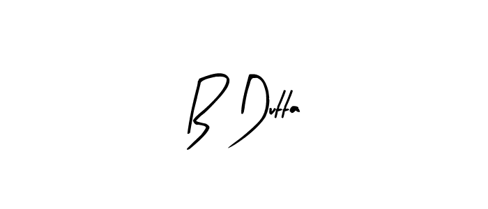 Create a beautiful signature design for name B Dutta. With this signature (Arty Signature) fonts, you can make a handwritten signature for free. B Dutta signature style 8 images and pictures png