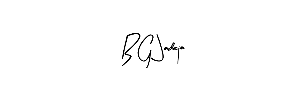 Make a beautiful signature design for name B G Jadeja. Use this online signature maker to create a handwritten signature for free. B G Jadeja signature style 8 images and pictures png