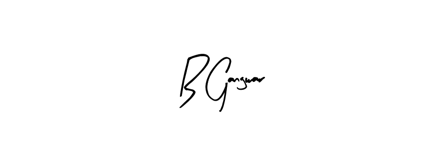 How to Draw B Gangwar signature style? Arty Signature is a latest design signature styles for name B Gangwar. B Gangwar signature style 8 images and pictures png