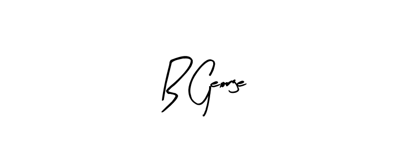 Create a beautiful signature design for name B George. With this signature (Arty Signature) fonts, you can make a handwritten signature for free. B George signature style 8 images and pictures png