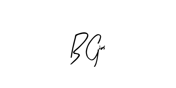 Design your own signature with our free online signature maker. With this signature software, you can create a handwritten (Arty Signature) signature for name B Giri. B Giri signature style 8 images and pictures png