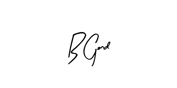 How to make B Gond name signature. Use Arty Signature style for creating short signs online. This is the latest handwritten sign. B Gond signature style 8 images and pictures png