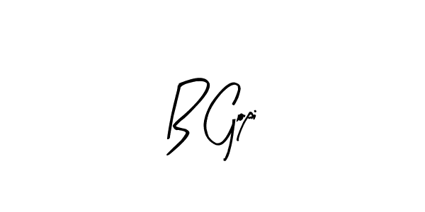 Similarly Arty Signature is the best handwritten signature design. Signature creator online .You can use it as an online autograph creator for name B Gopi. B Gopi signature style 8 images and pictures png